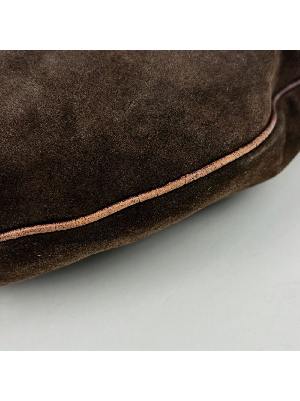 Gucci Horsebit Shoulder Bag Suede Brown - Picture 4 of 8